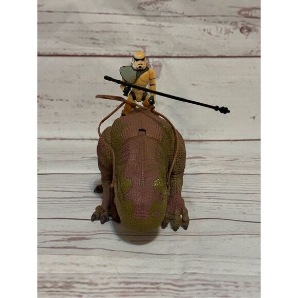 Star Wars Trilogy The Power Of The Force Dewback And Sandtrooper 1997 Kenner - Picture 2 of 10